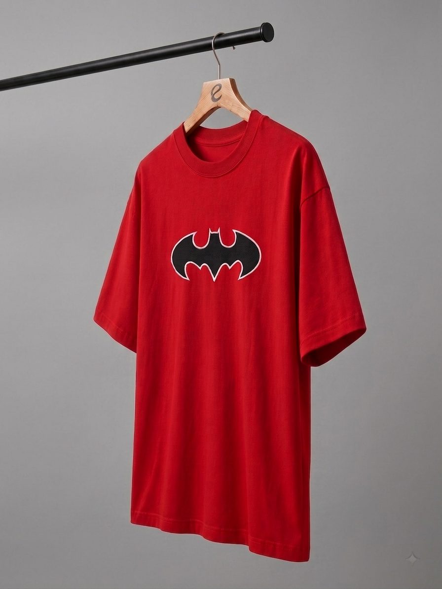 Batman Edition Embroidered Oversized T-Shirt