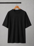 EVERYCLOTHING Signature Black Oversized T-Shirt