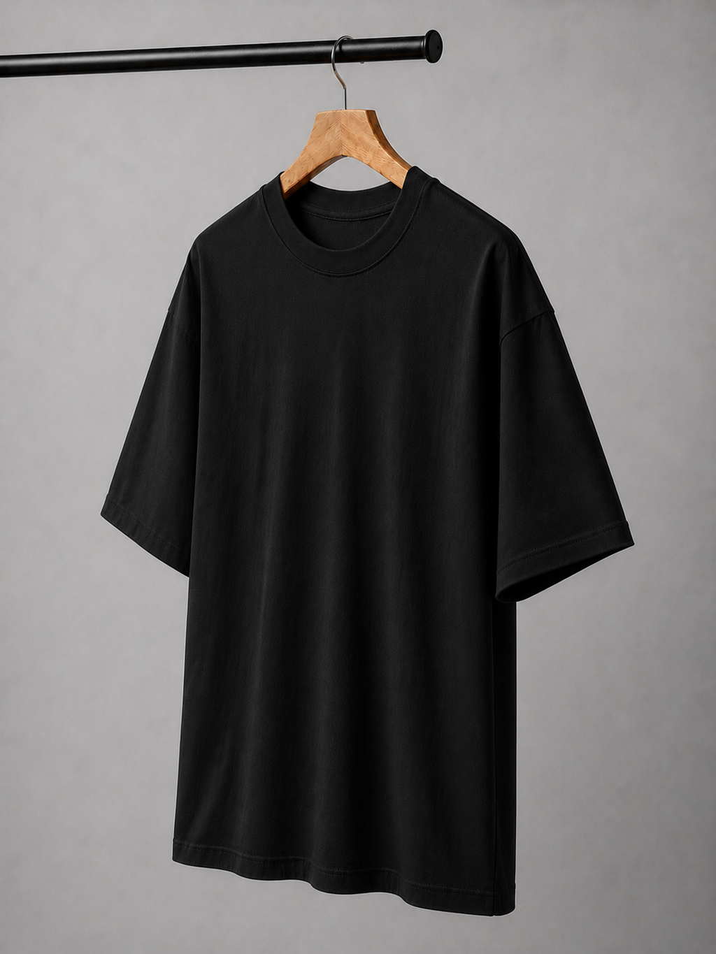 EVERYCLOTHING Signature Black Oversized T-Shirt