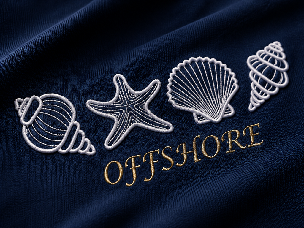 Offshore Embroidered Oversized T-Shirt