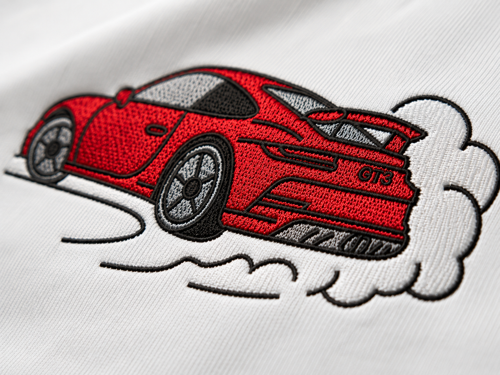 GT3 Drift Embroidered Embroidered Oversized T-Shirt
