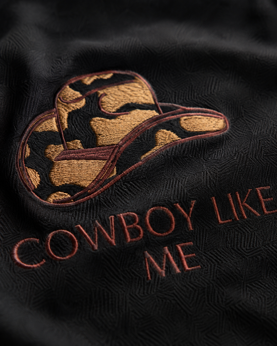 Cowboy Hat Embroidered Oversized T-Shirt