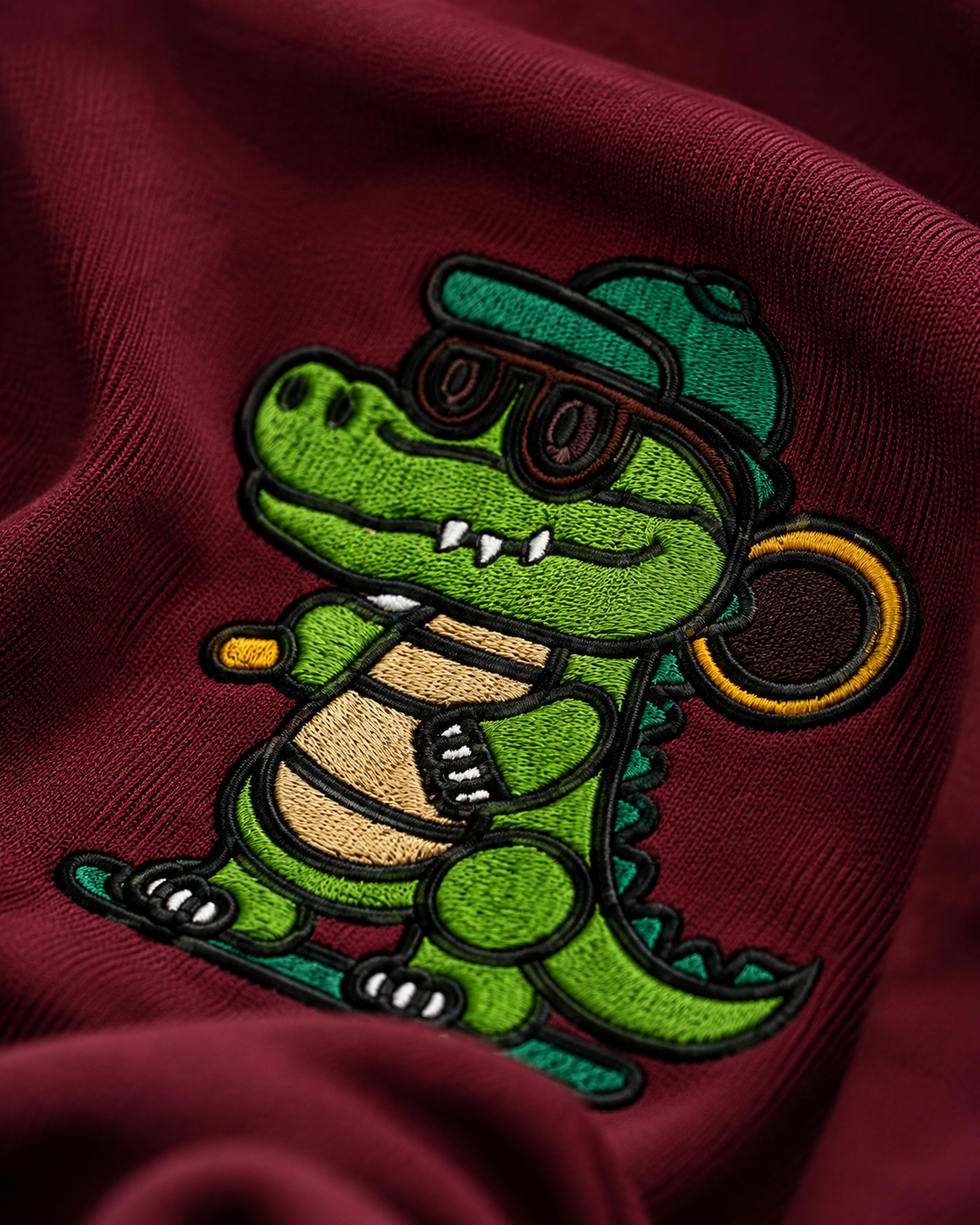 Urban Croc Embroidered Oversized T-Shirt