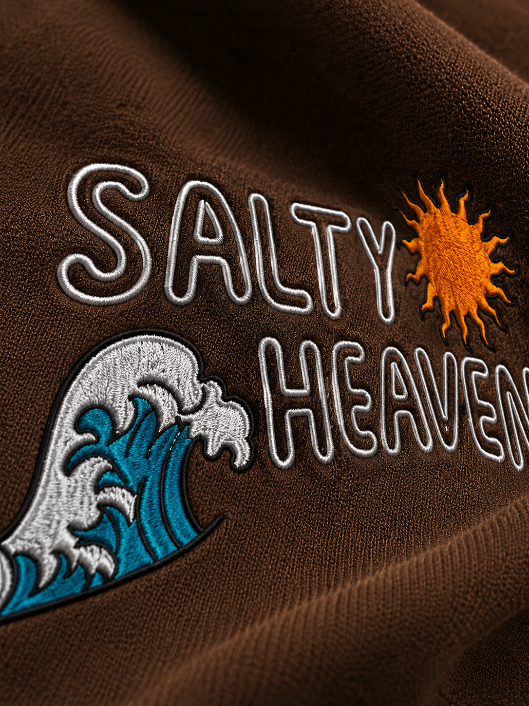 Salty Heaven Embroidered Oversized T-Shirt