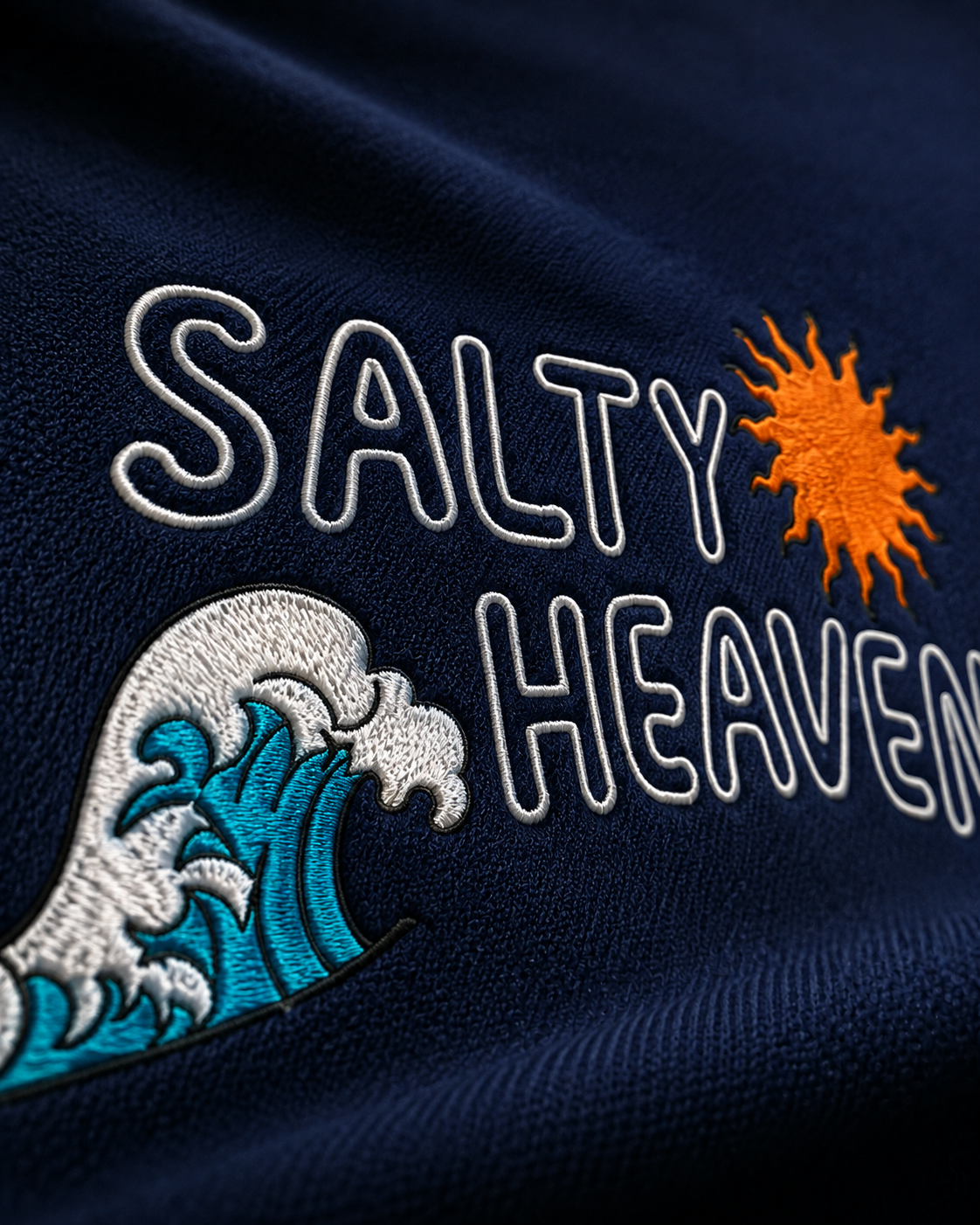 Salty Heaven Embroidered Oversized T-Shirt