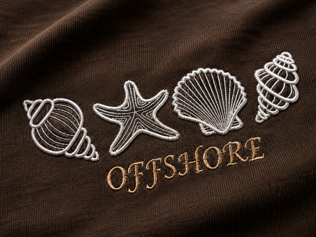 Offshore Embroidered Oversized T-Shirt