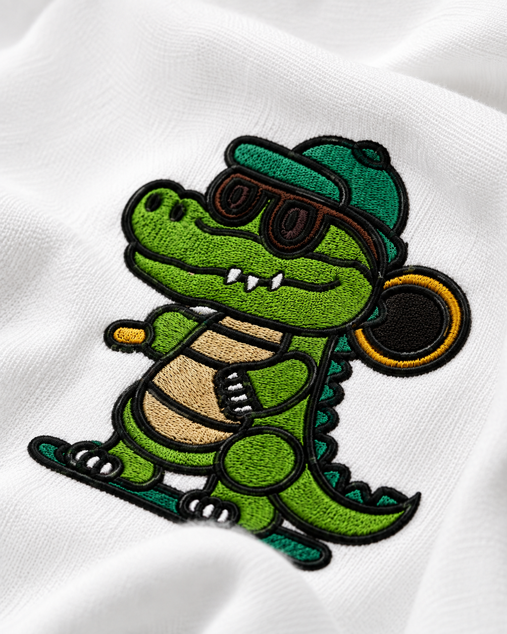 Urban Croc Embroidered Oversized T-Shirt