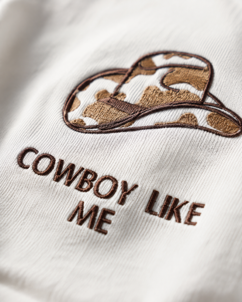 Cowboy Hat Embroidered Oversized T-Shirt