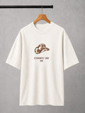 Cowboy Hat Embroidered Oversized T-Shirt