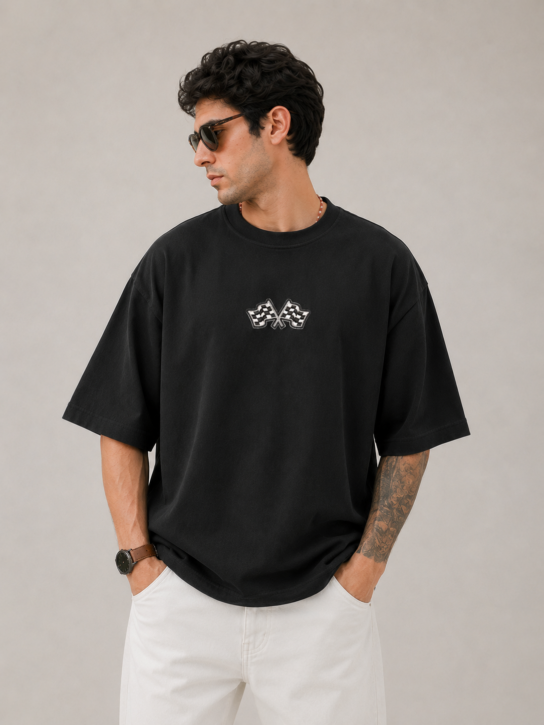 F1 Edition Both Side Embroidered Oversized T-Shirt
