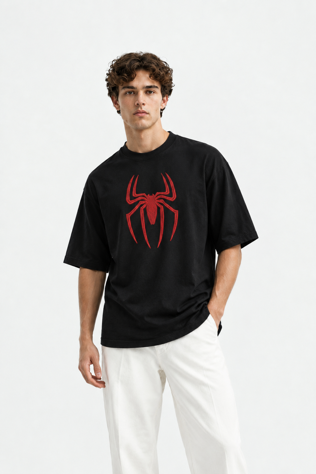 Spider-Man Edition Embroidered Oversized T-Shirt