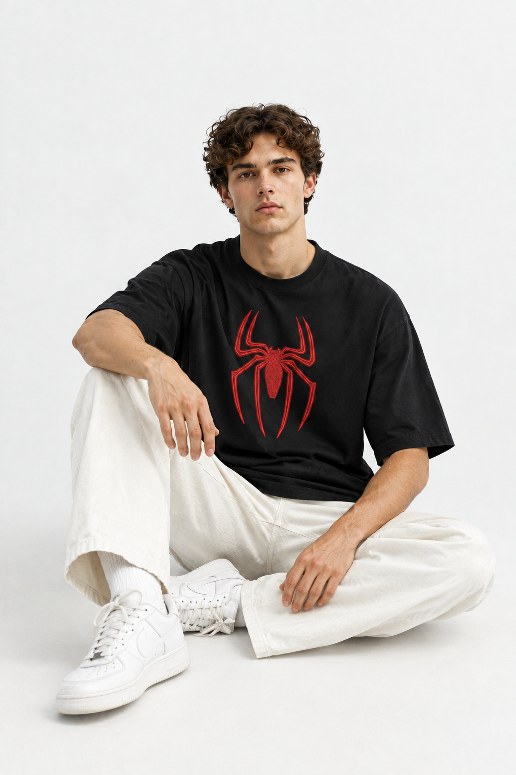 Spider-Man Edition Embroidered Oversized T-Shirt