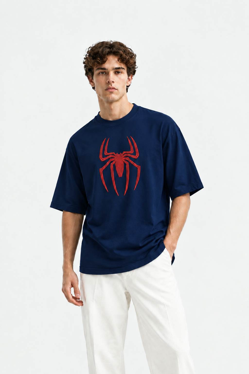 Spider-Man Edition Embroidered Oversized T-Shirt