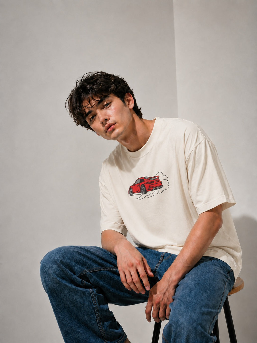 GT3 Drift Embroidered Embroidered Oversized T-Shirt