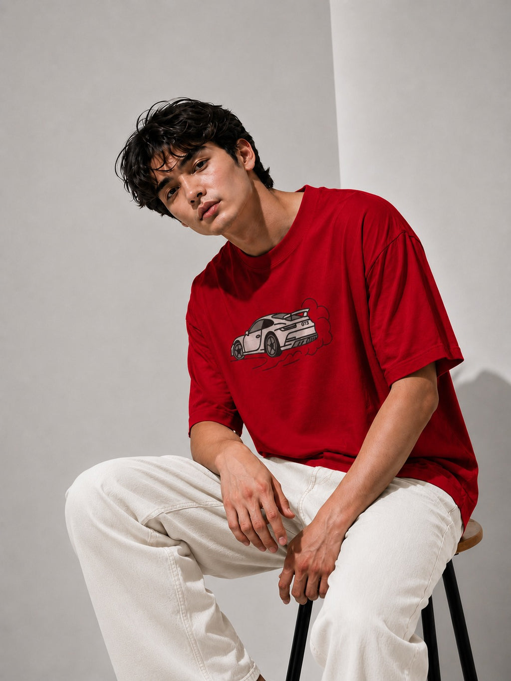GT3 Drift Embroidered Embroidered Oversized T-Shirt