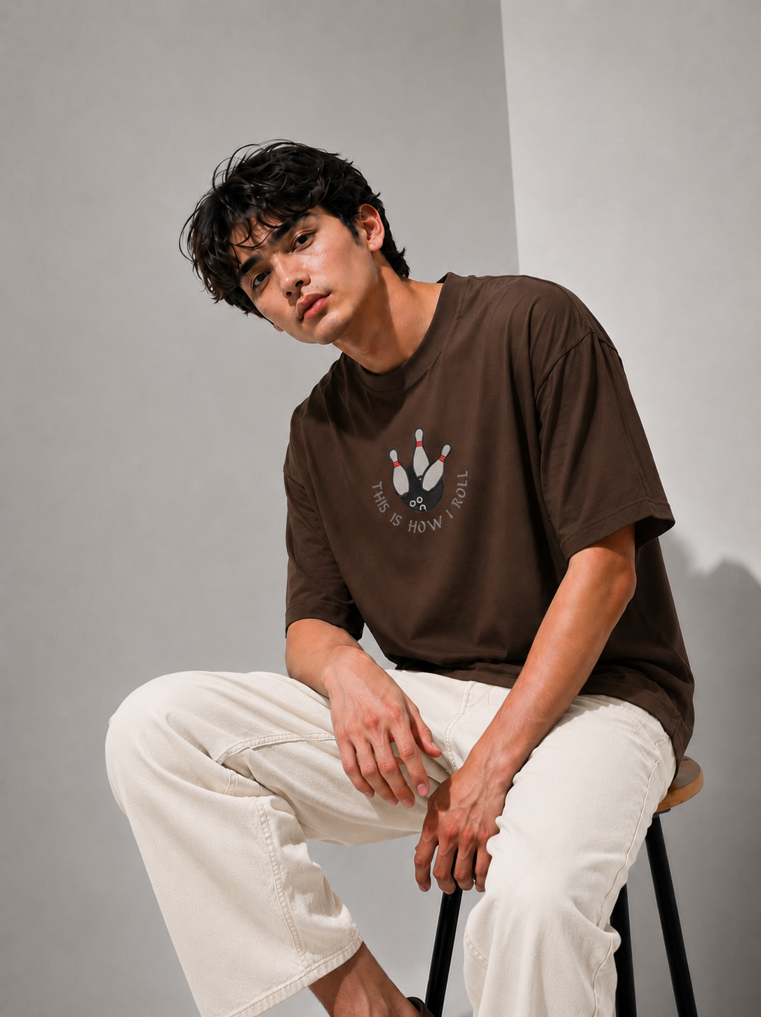 Kingpin Embroidered Oversized T-Shirt