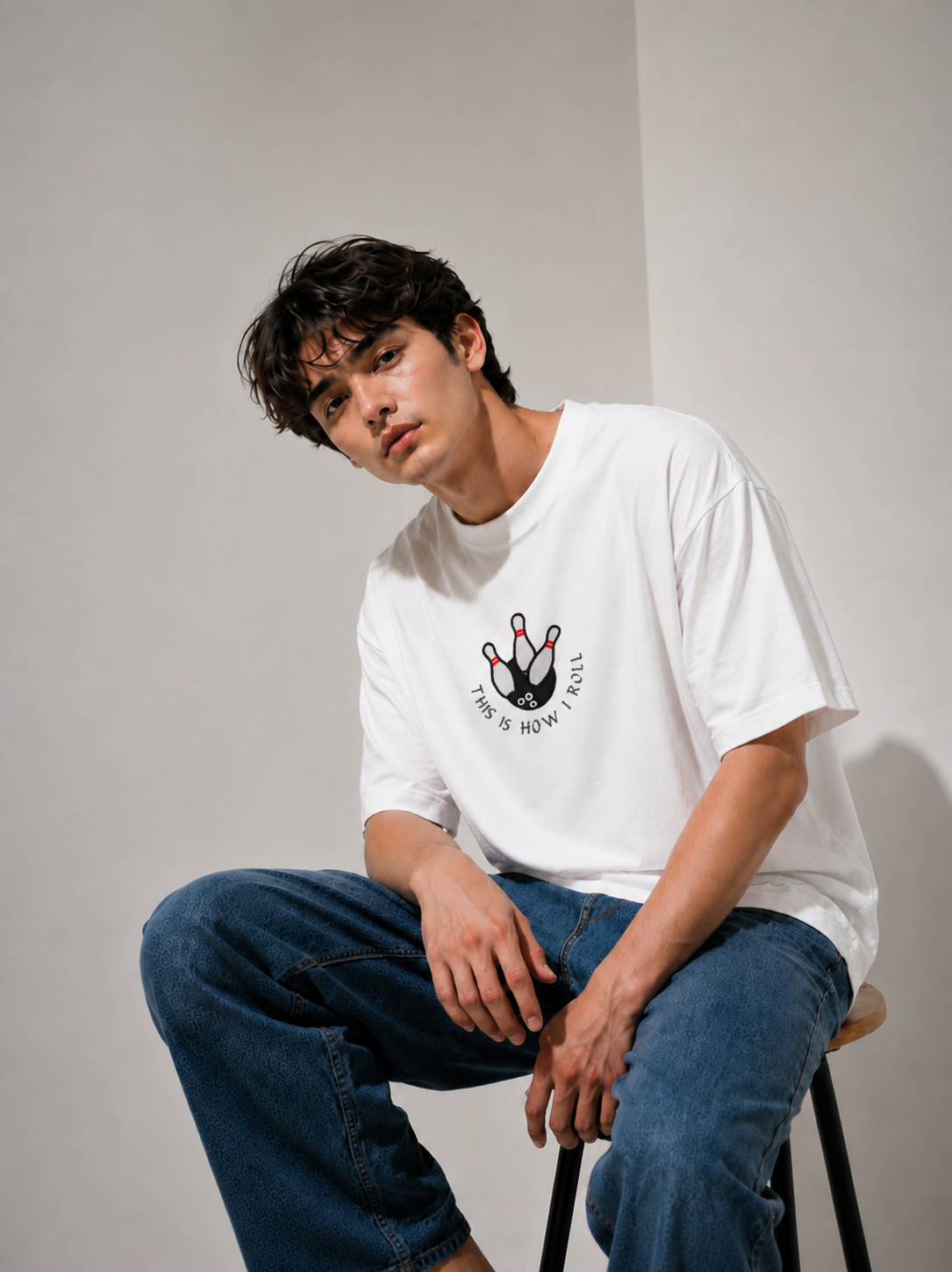 Kingpin Embroidered Oversized T-Shirt
