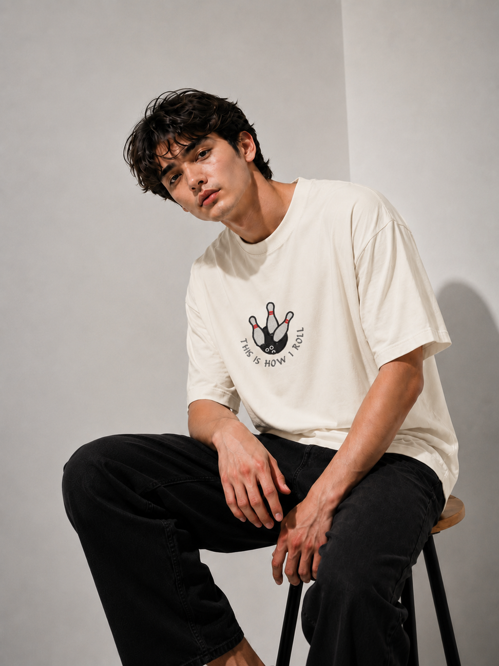 Kingpin Embroidered Oversized T-Shirt