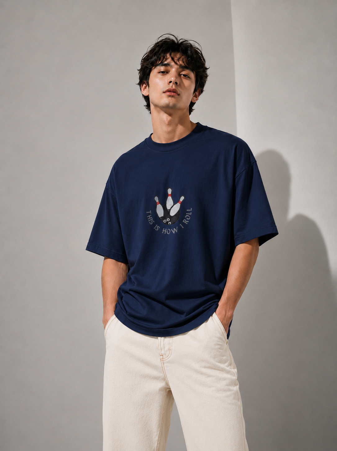 Kingpin Embroidered Oversized T-Shirt