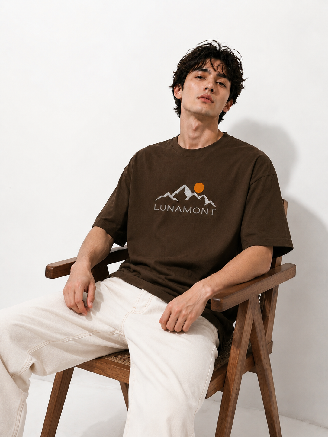 Lunamont Embroidered Oversized T-Shirt