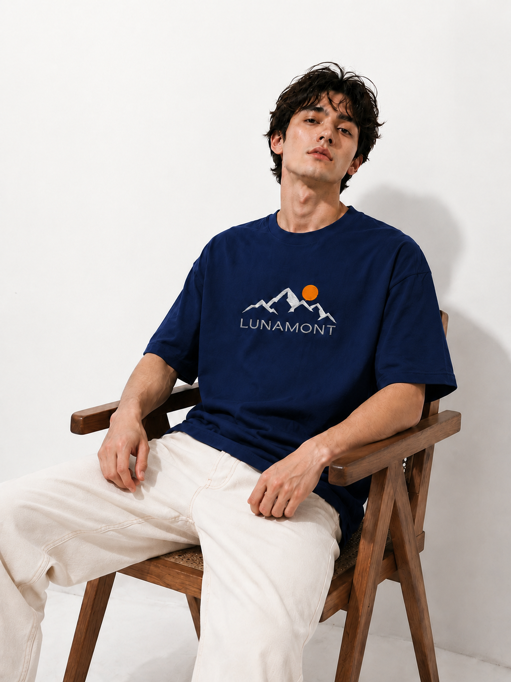 Lunamont Embroidered Oversized T-Shirt