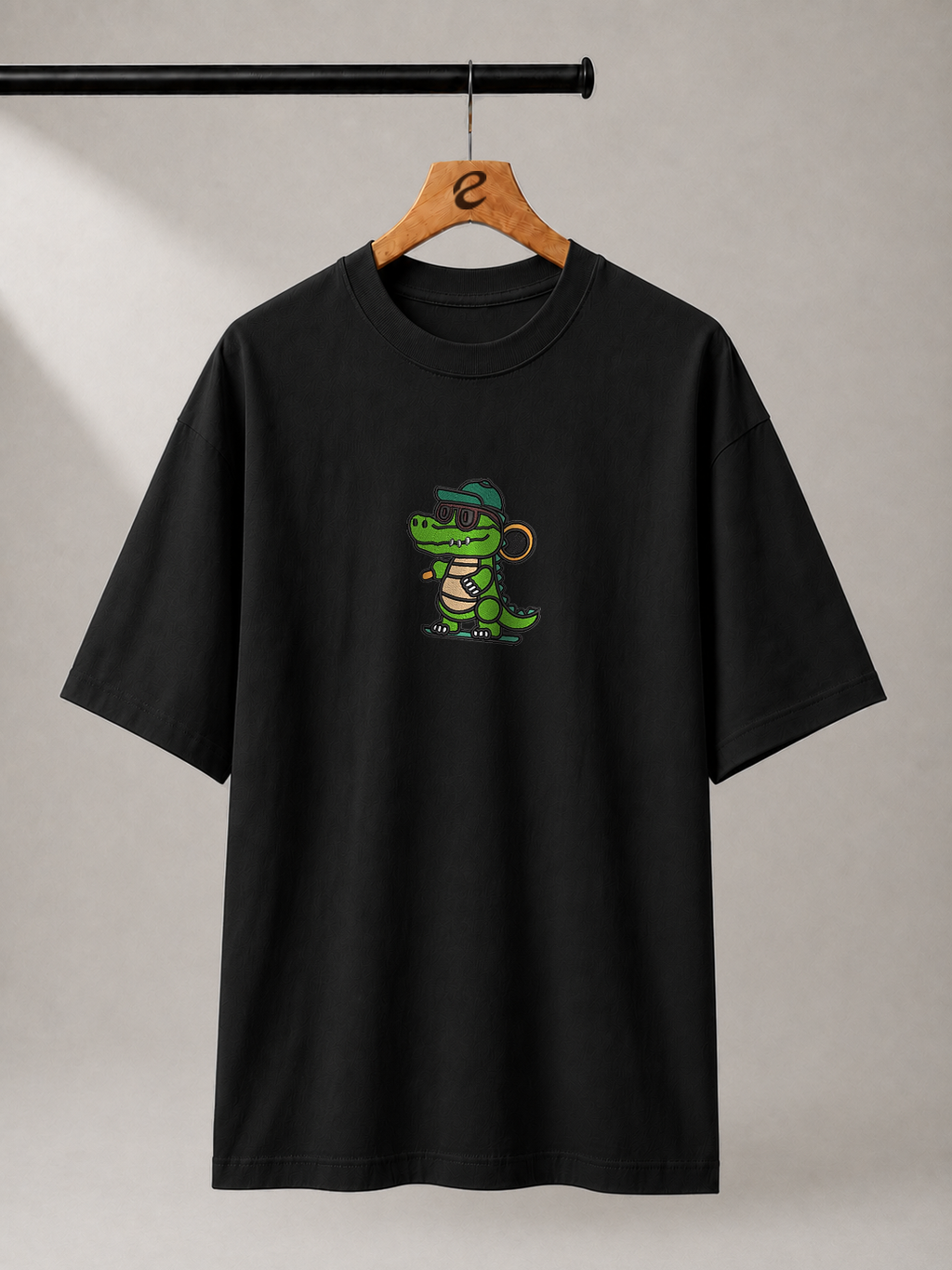 Urban Croc Embroidered Oversized T-Shirt