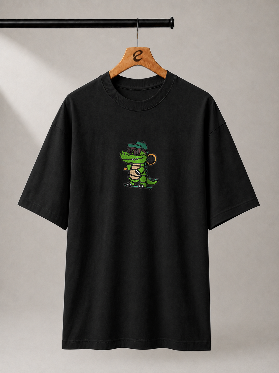Urban Croc Embroidered Oversized T-Shirt
