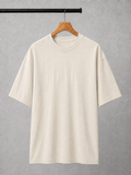 EVERYCLOTHING Signature Off-White Oversized T-Shirt