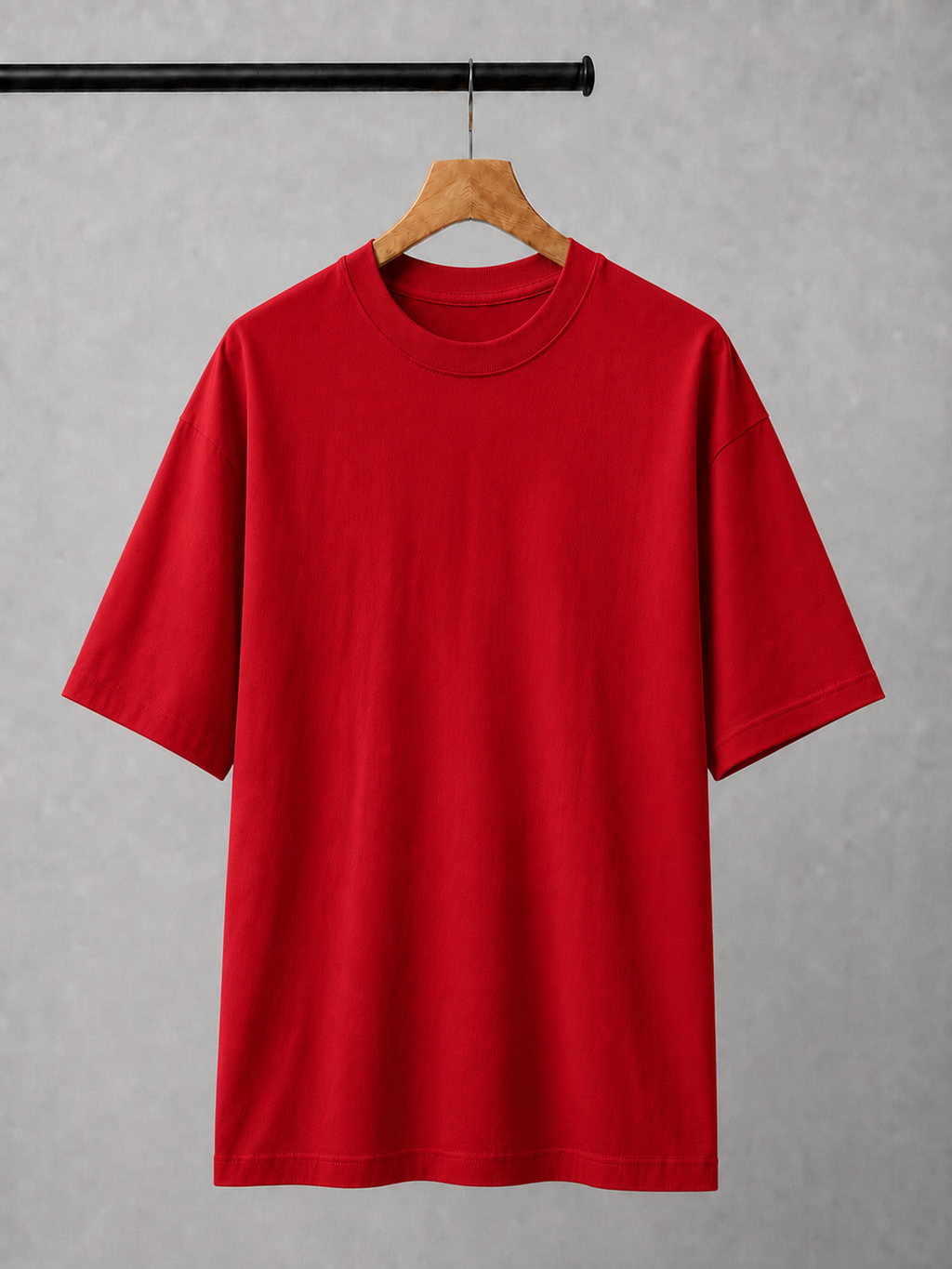 EVERYCLOTHING Signature Red Oversized T-Shirt