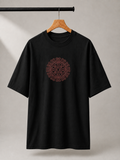 Regal Circle Embroidered Oversized T-Shirt