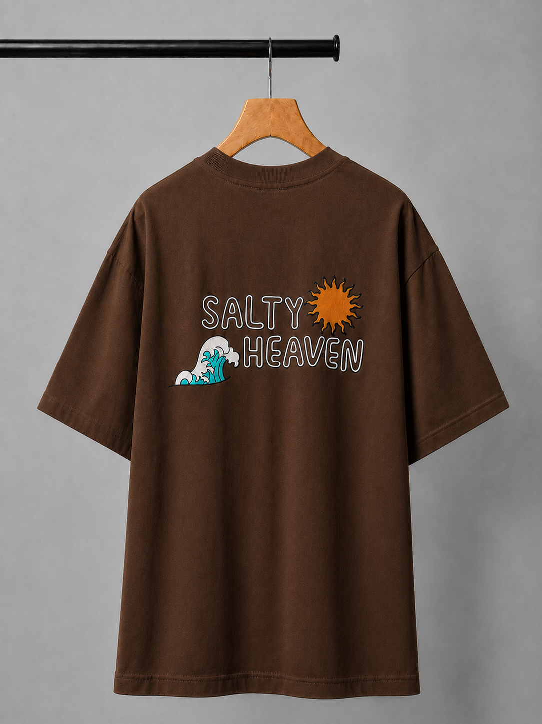Salty Heaven Embroidered Oversized T-Shirt