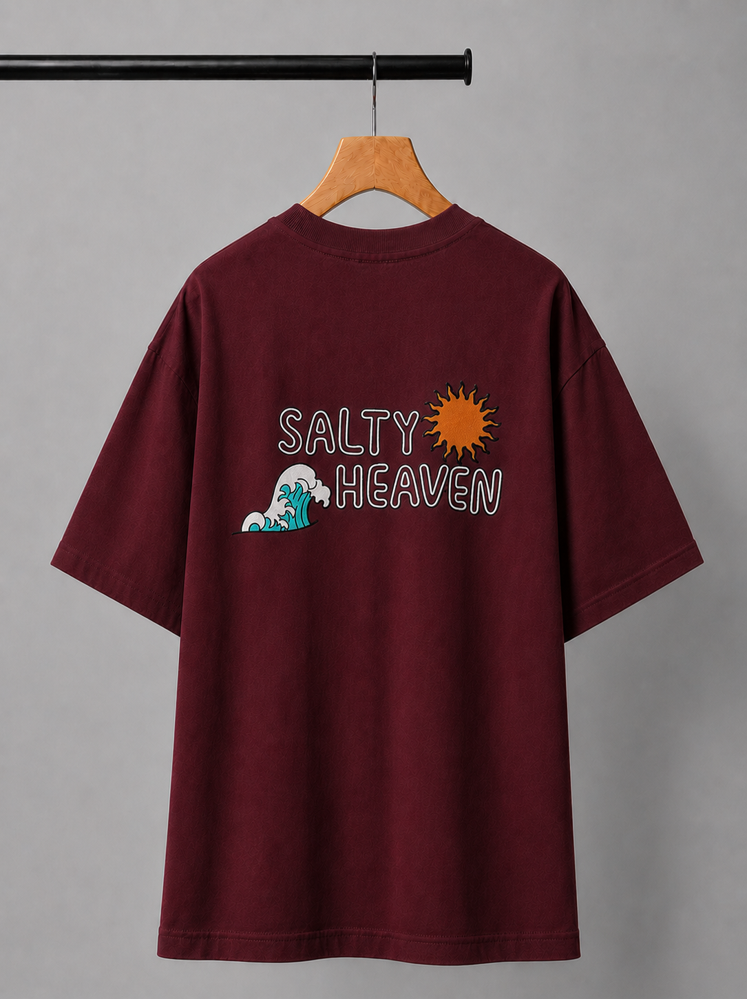 Salty Heaven Embroidered Oversized T-Shirt