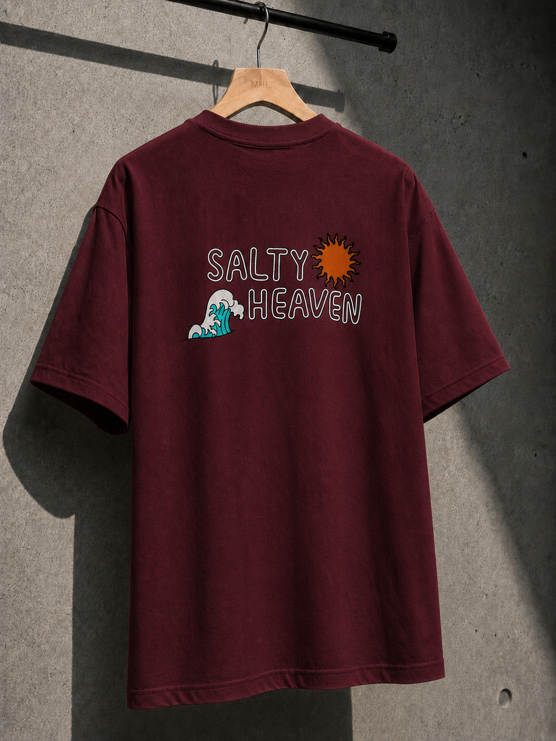 Salty Heaven Embroidered Oversized T-Shirt