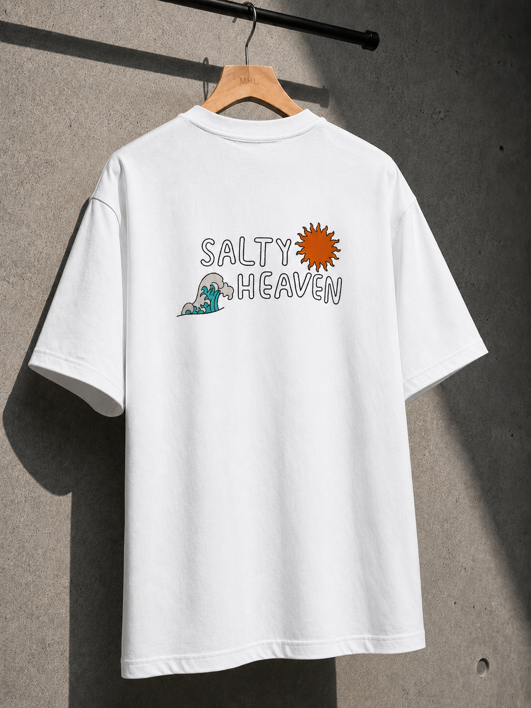 Salty Heaven Embroidered Oversized T-Shirt