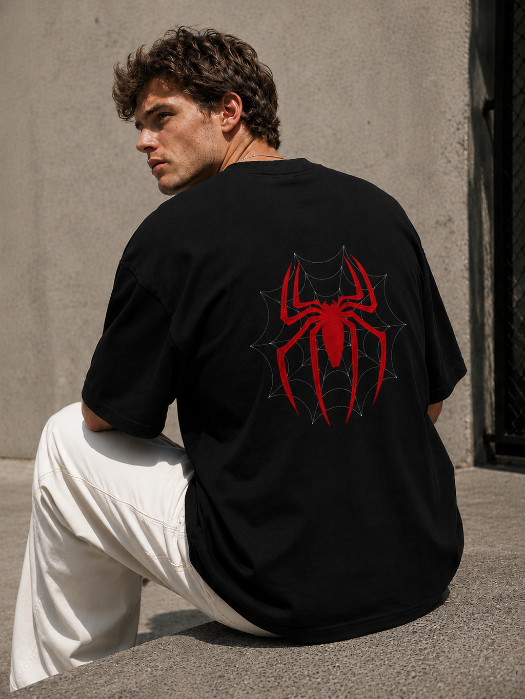 Spider-Man Edition Embroidered Oversized T-Shirt
