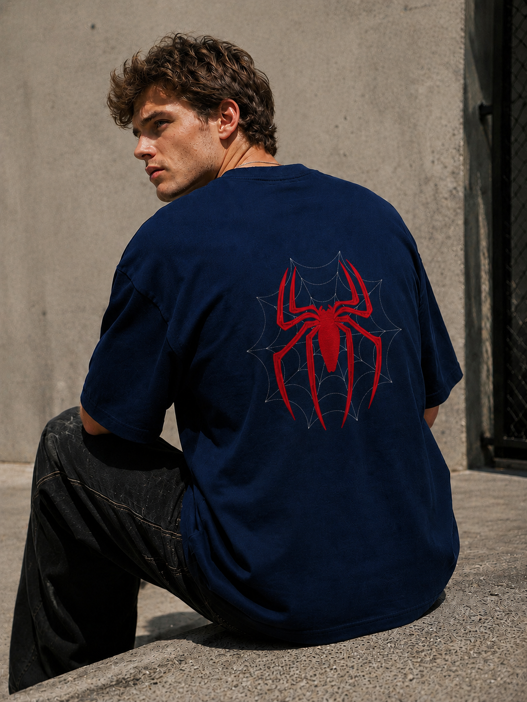 Spider-Man Edition Embroidered Oversized T-Shirt