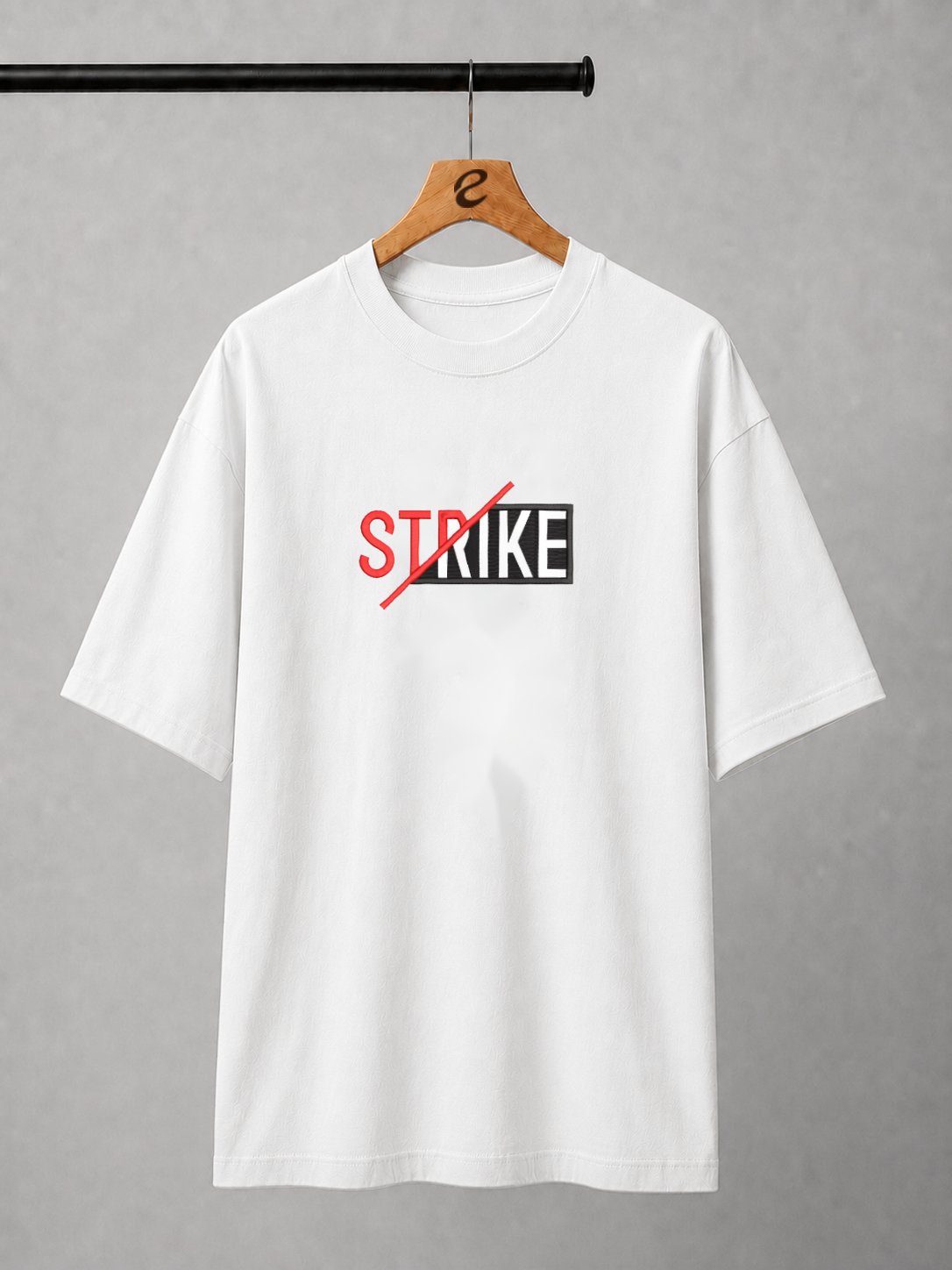 Strike Embroidered Oversized T-Shirt