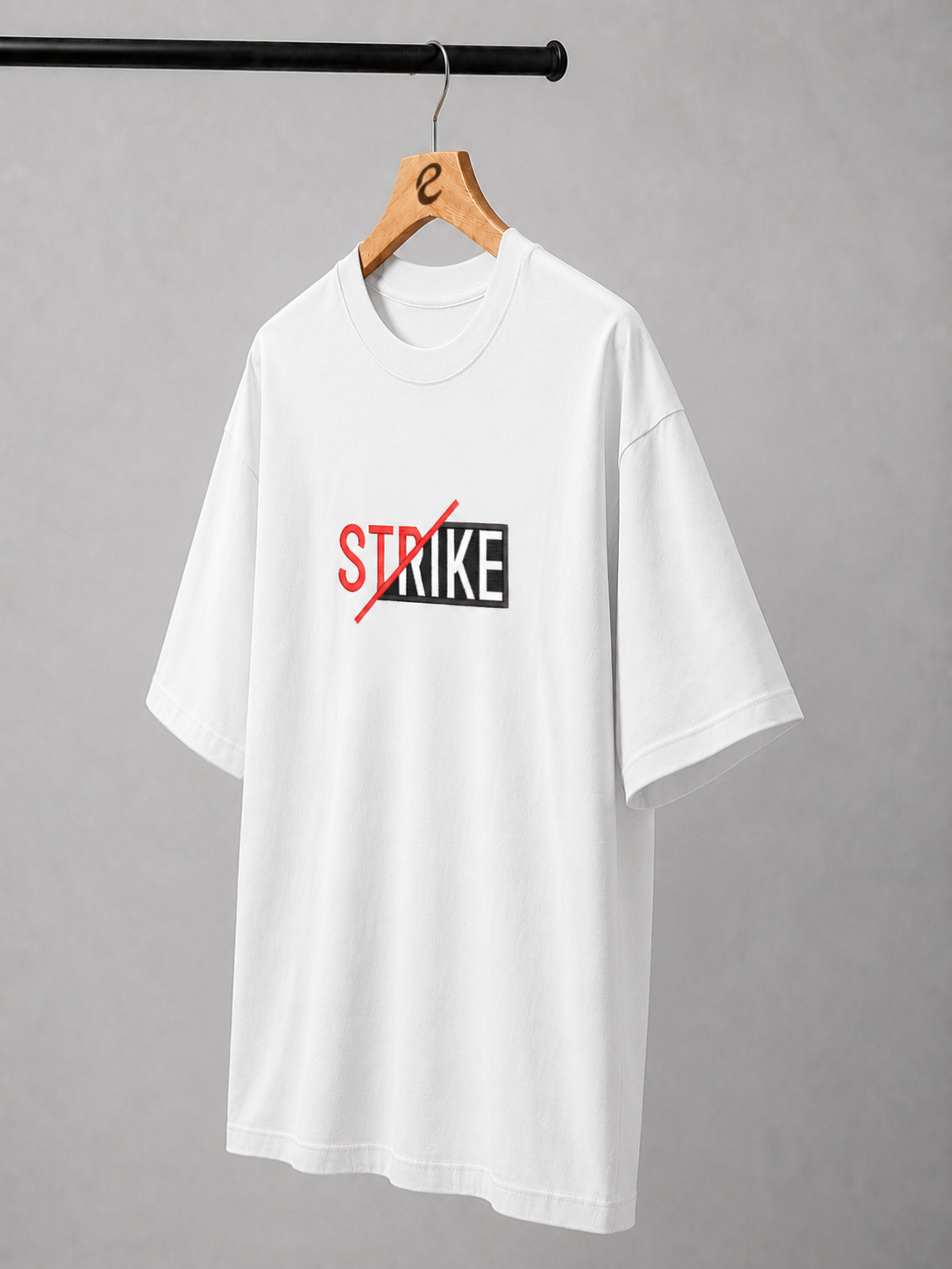 Strike Embroidered Oversized T-Shirt