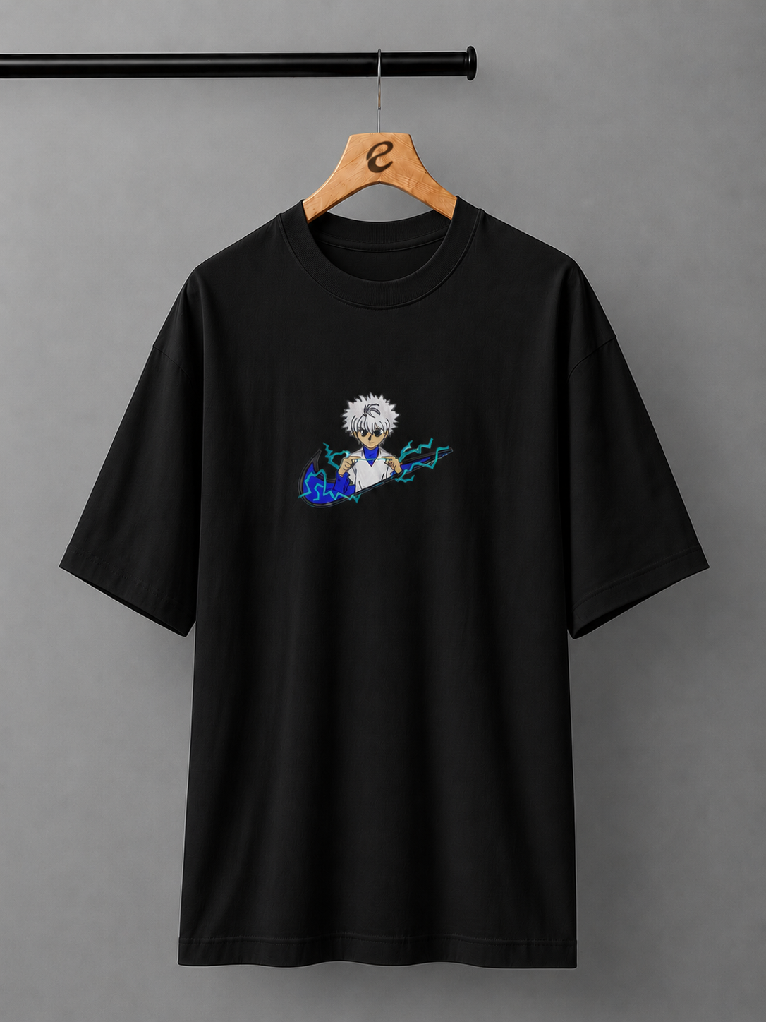 Volt Arc Embroidered Oversized T-Shirt