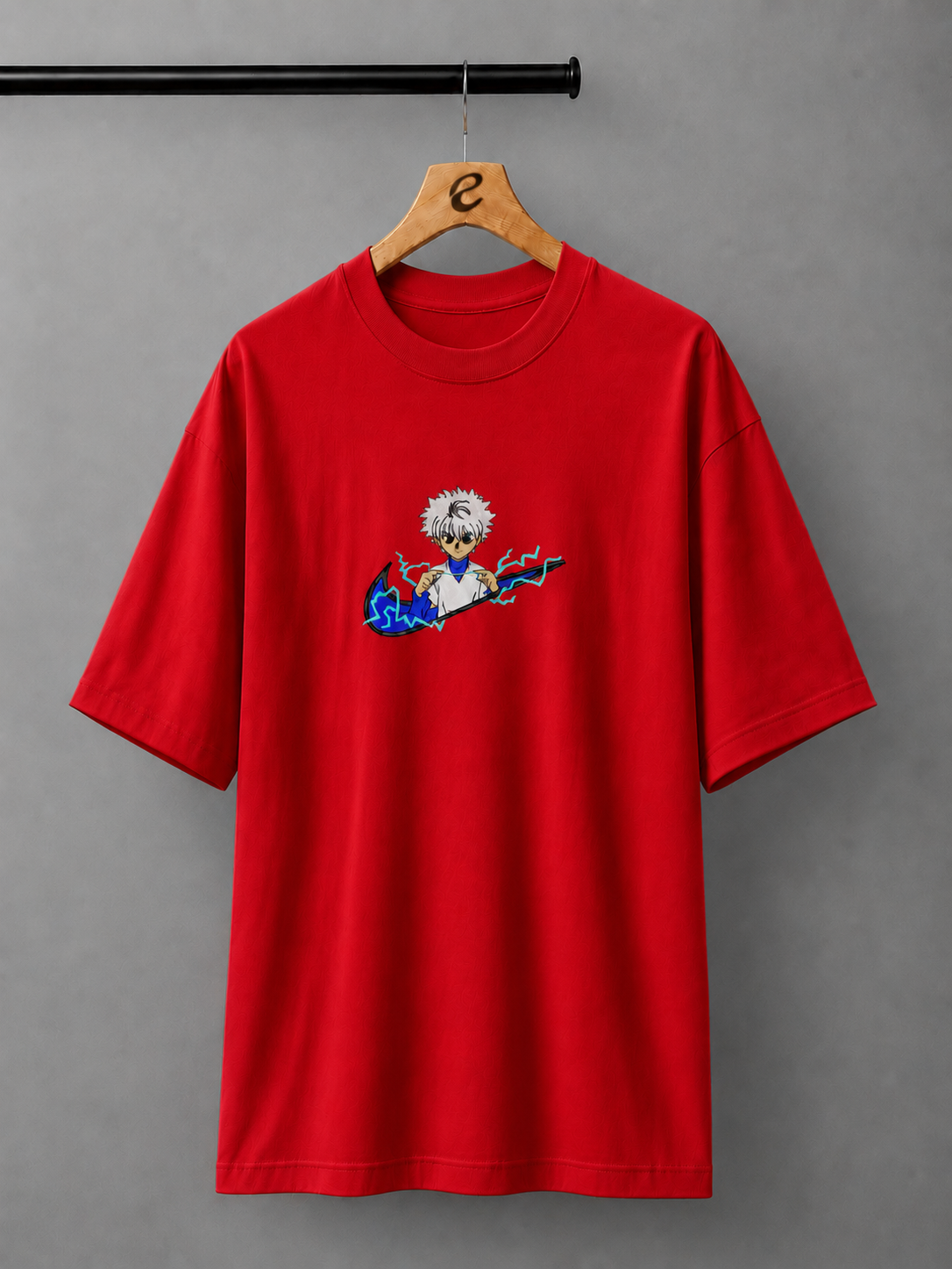 Volt Arc Embroidered Oversized T-Shirt
