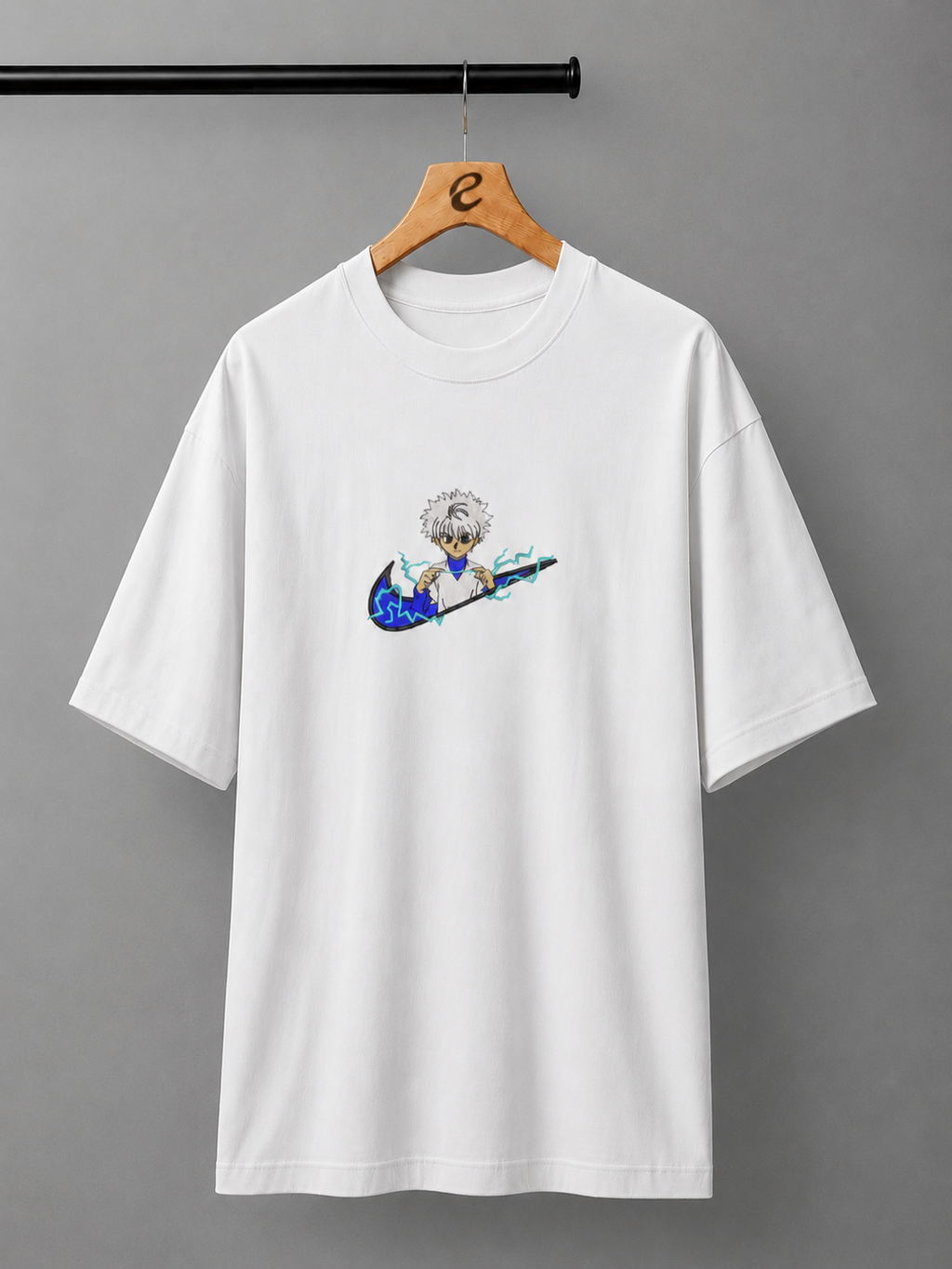 Volt Arc Embroidered Oversized T-Shirt