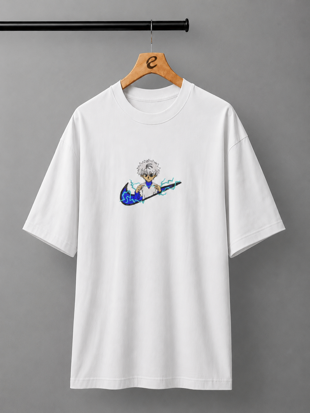 Volt Arc Embroidered Oversized T-Shirt