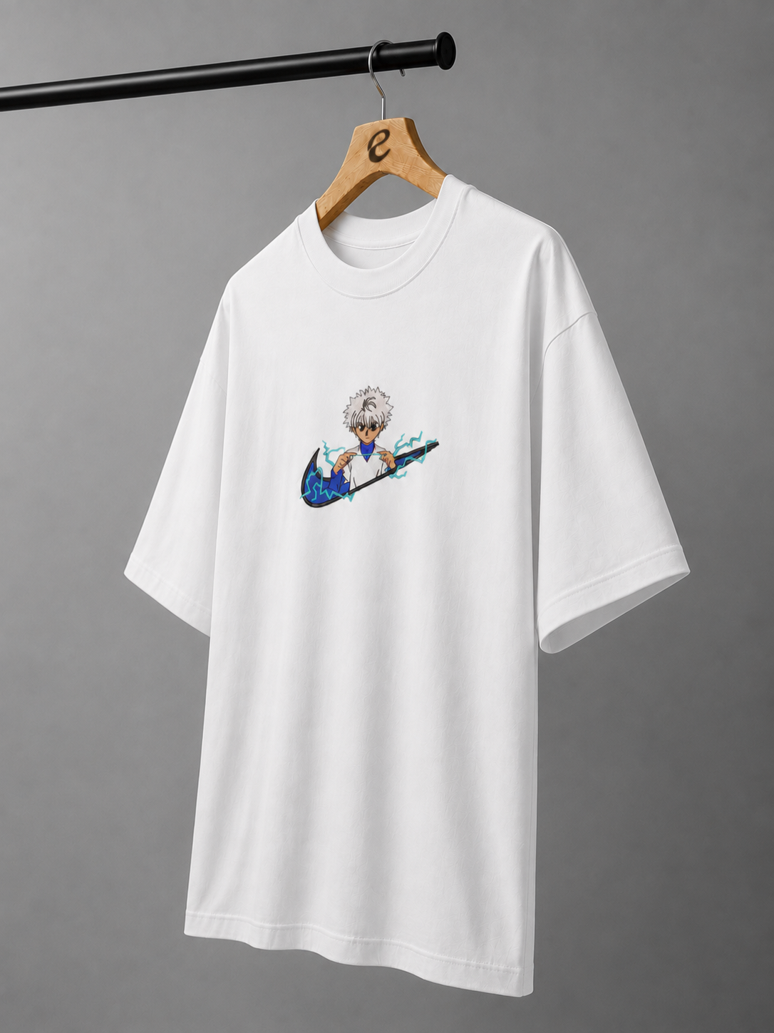 Volt Arc Embroidered Oversized T-Shirt