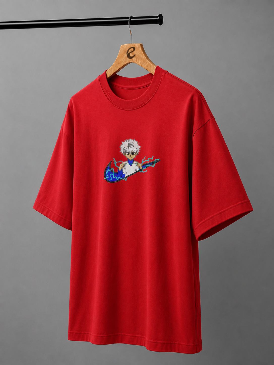 Volt Arc Embroidered Oversized T-Shirt