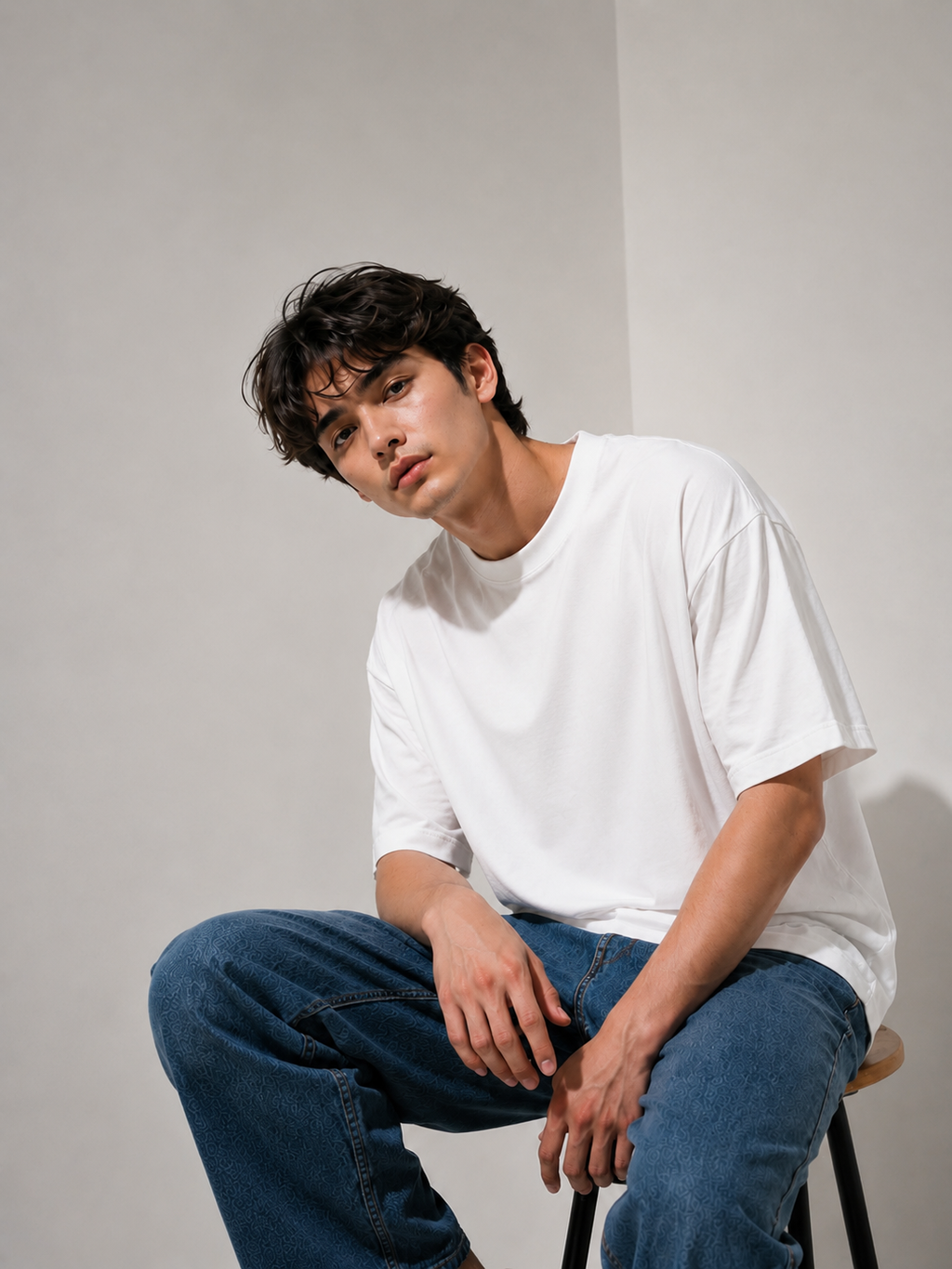 EVERYCLOTHING Signature White Oversized T-Shirt