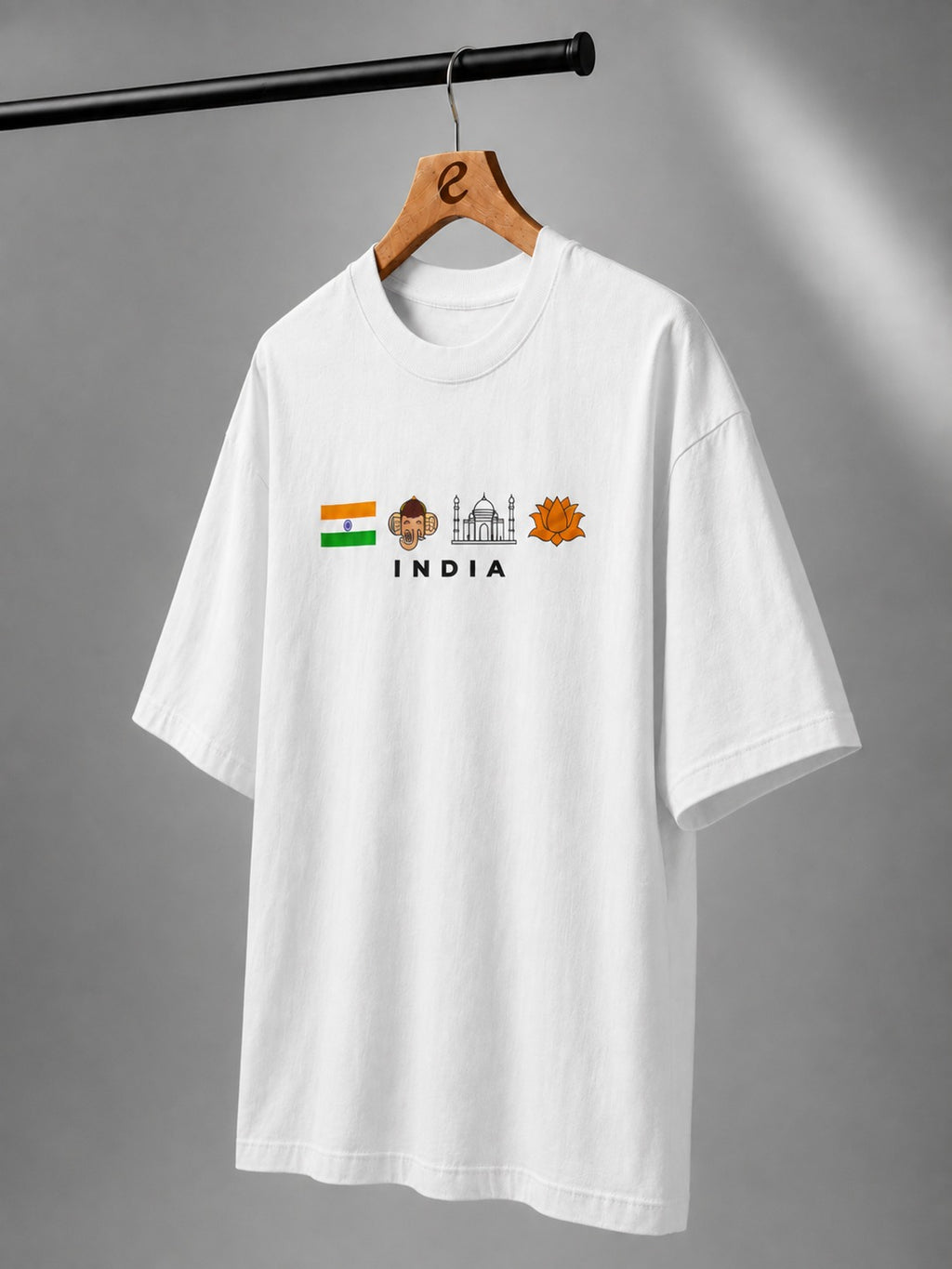 Independence Day Edition Embroidered Oversized T-Shirt